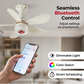 🔥Summer Special🌬️3-in-1 Ceiling Fan with Light and Bluetooth Speaker💡🔊