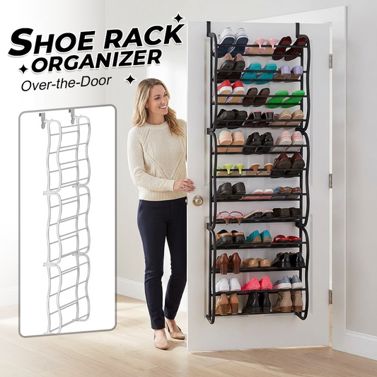 👟 50% OFF NOW! 🏆 Over-the-Door Shoe Rack Organizer – 24 pockets & tool-free install – Fits standard doors, holds up to 24 pairs – perfect for entryway or closet 🚪✨