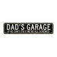 Retro Garage Sign for Dad 🔧❤️ – Iron Plaque, Humorous Man Cave Decor😂