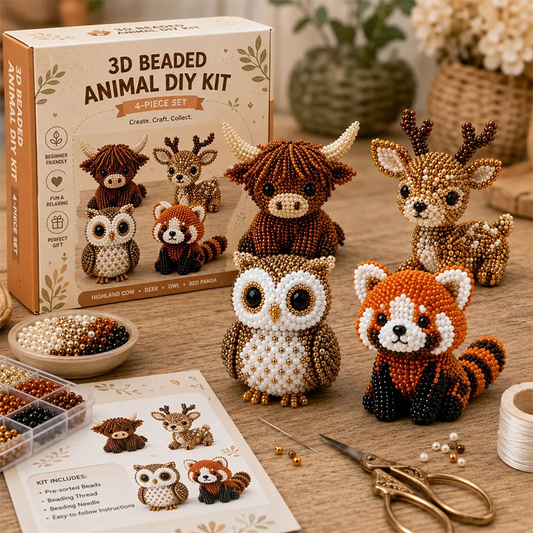 🎁 Hot Sale 49% OFF 🔥3D Beaded Animal DIY Craft Kit