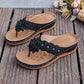 Women's Floral Thong Sandals with Arch Support