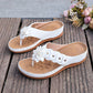 Women's Floral Thong Sandals with Arch Support