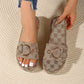 Stylish Geometric Pattern Slip-On Sandals