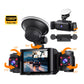 3-Channel 1080P Dash Cam with Rotatable Lenses
