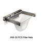 Foldable Sink Strainer Rack with Filter Nets