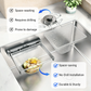Foldable Sink Strainer Rack with Filter Nets