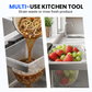 Foldable Sink Strainer Rack with Filter Nets