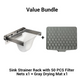 Foldable Sink Strainer Rack with Filter Nets