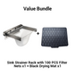 Foldable Sink Strainer Rack with Filter Nets