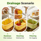 2-in-1 Hanging Sink Strainer Basket