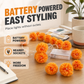 🌼LAST DAY SPECIAL £10.99! 🎃Artificial Marigold Flower LED String Lights – Waterproof 8 Lighting Modes, 20 LEDs Battery Powered, Decor for Halloween, Day Of The Dead Altar, Porch & Indoor Festival Decor