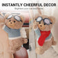 Adorable Bear Plush Car Tissue Holder