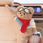 Adorable Bear Plush Car Tissue Holder