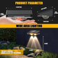 💡Solar Outdoor Wall Light – 3 Color & Rainbow🌈Waterproof