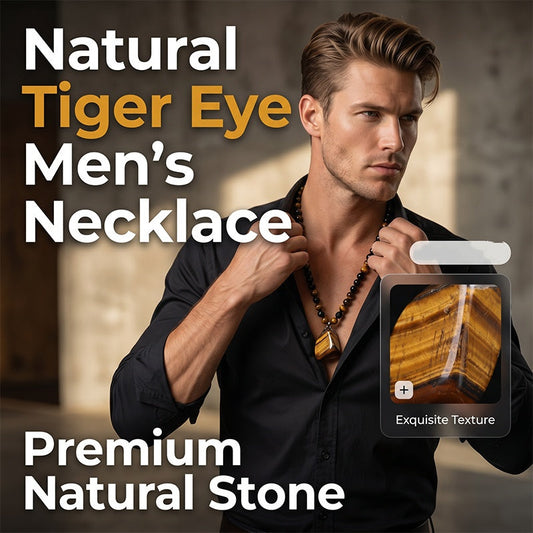 🎁2026 New Arrivals 50% OFF💥Men's Tiger's Eye Beaded Necklace