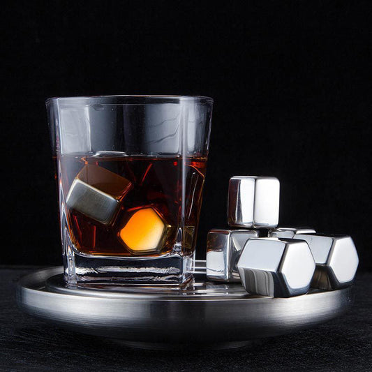 Reusable Stainless Steel Hexagon Ice Cubes Set