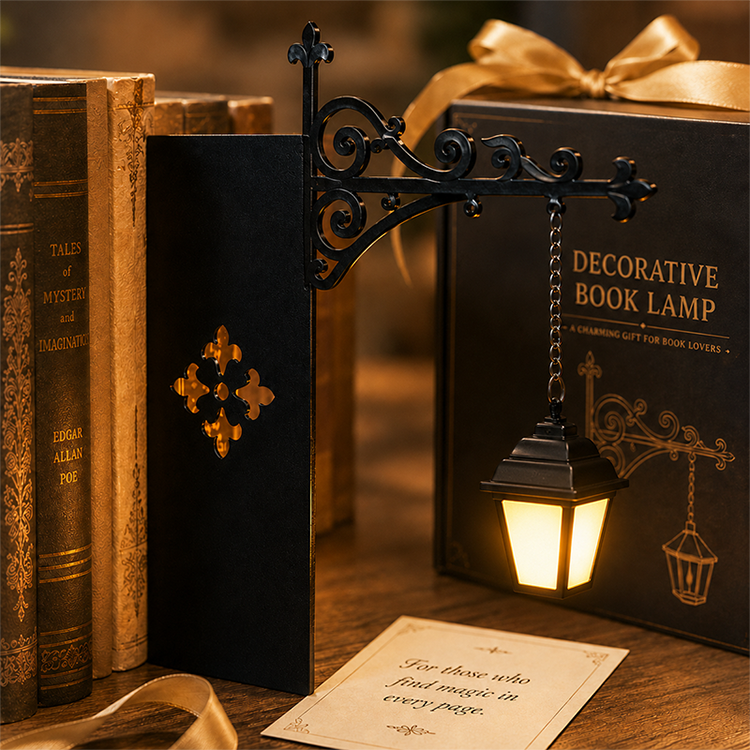 ✨ Miniature Retro Streetlight Bookend Light 🌙