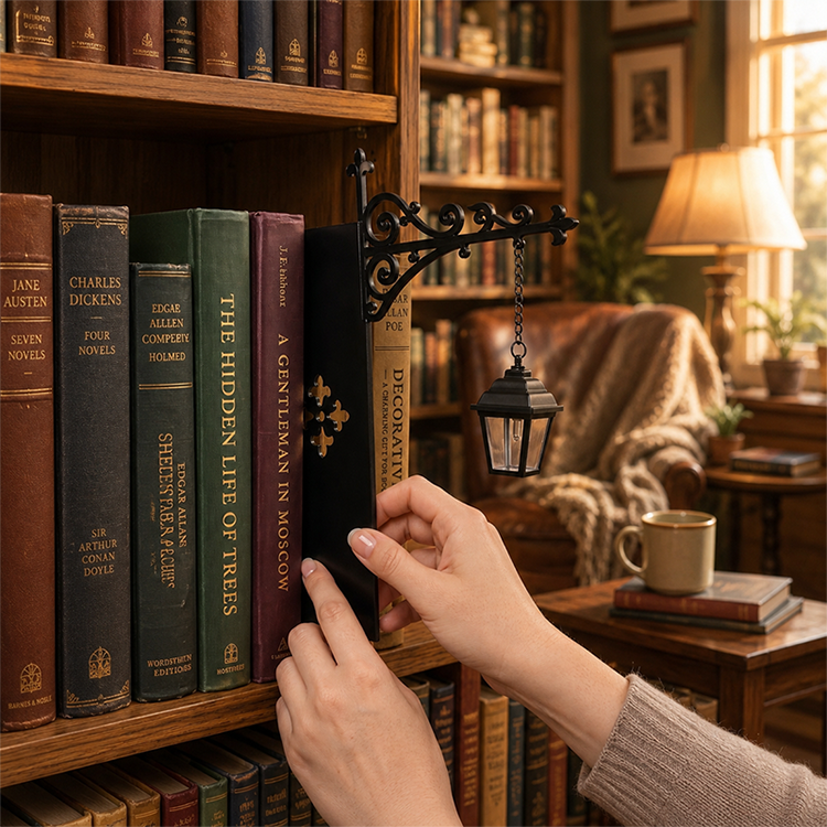 ✨ Miniature Retro Streetlight Bookend Light 🌙
