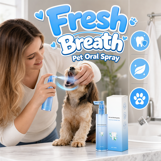 Pet Oral Cleaning Spray for Dogs & Cats