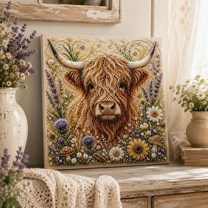 🏆 Last Day Special Price🦉💛 Highland Cow Pearl Art DIY Kit – Relaxing DIY Craft to Create Stunning Coastal Artwork (📦Buy 4 Free Shipping)