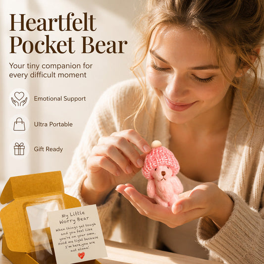 🎁Gift Idea Hot Sale 50% OFF🔥Mini Plush Pocket Teddy Bear with Greeting Card & Gift Box