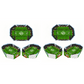 Soccer Stadium Snack Tray 3-Piece Set
