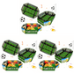 Soccer Stadium Snack Tray 3-Piece Set