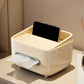 Multi-Functional Tissue Box Cover with Storage