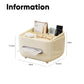 Multi-Functional Tissue Box Cover with Storage