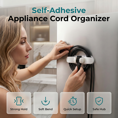 Self-Adhesive Silicone Appliance Cord Organizer