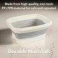 🦶 Collapsible Foot Spa Basin with Lid – Portable Silicone Foot Soak Tub with Massage Rollers for Home Relaxation 🛁