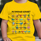 Kids Dinosaur Alphabet Graphic T-Shirt