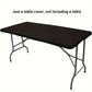 Fitted Spandex Table Cover for Rectangular & Square Tables