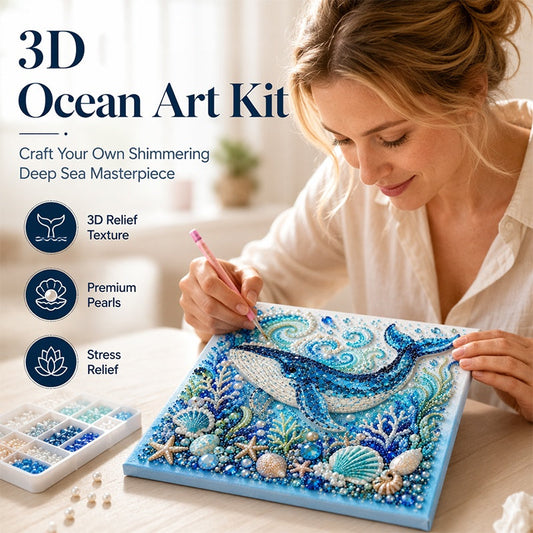 🥳2026 HOT SALE🥳💞50K+ SOLD!🦬🎨 50% OFF! Creative Ocean Life DIY Faux Pearl Painting Kit
