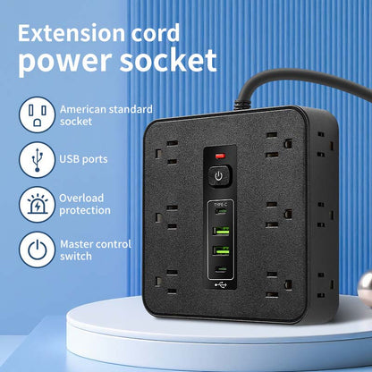 🏆 LIMITED-TIME 50% OFF! 🔌Square Surge Protector Power Strip