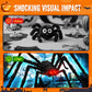 Hairy Spider with Large Web Halloween Outdoor Decoration