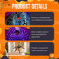 Hairy Spider with Large Web Halloween Outdoor Decoration