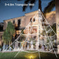 Hairy Spider with Large Web Halloween Outdoor Decoration
