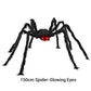 Hairy Spider with Large Web Halloween Outdoor Decoration