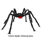 Hairy Spider with Large Web Halloween Outdoor Decoration