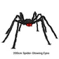 Hairy Spider with Large Web Halloween Outdoor Decoration