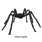 Hairy Spider with Large Web Halloween Outdoor Decoration