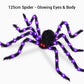 Hairy Spider with Large Web Halloween Outdoor Decoration