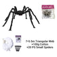 Hairy Spider with Large Web Halloween Outdoor Decoration