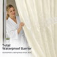 Waterproof Shower Curtain with Bottom Magnets & Hooks