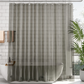 Waterproof Shower Curtain with Bottom Magnets & Hooks