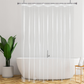 Waterproof Shower Curtain with Bottom Magnets & Hooks