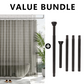 Waterproof Shower Curtain with Bottom Magnets & Hooks