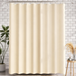 Waterproof Shower Curtain with Bottom Magnets & Hooks