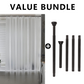 Waterproof Shower Curtain with Bottom Magnets & Hooks